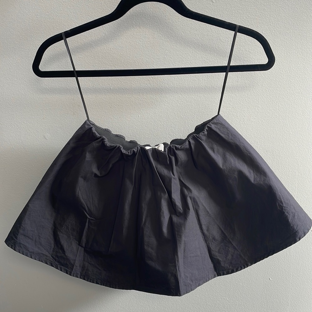 Aritzia Babaton Sleeveless Crop Top (Black, Size XXS)